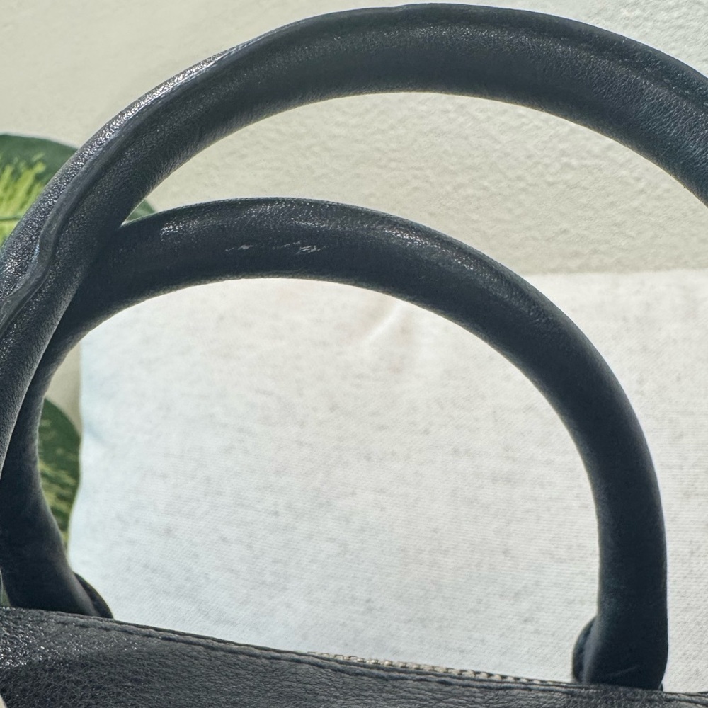 Coach Ashley Large Black Leather Two Way Satchel Shoulder Crossbody Bag #F15447 - Picture 14 of 17